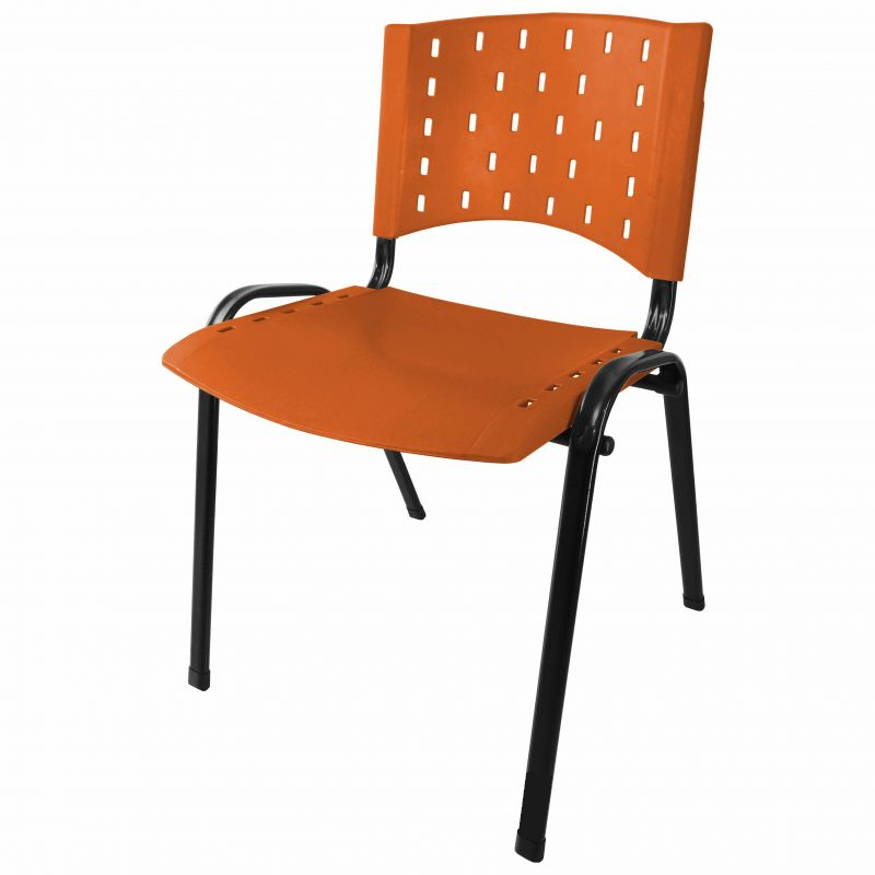 Cadeira Plástica 04 pés – Plástico Laranjada – REALPLAST - 1