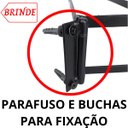 Ver imagem 3 de Suporte Porta Papel Higiênico Parafuso Preto Fosco Banheiro