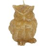 Candles Vela 9x7x7cm Parafina Bege Coruja - 1