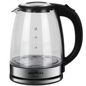 Chaleira Elétrica Britânia Glass 1,8L Jarra Removível de Vidro BCH11