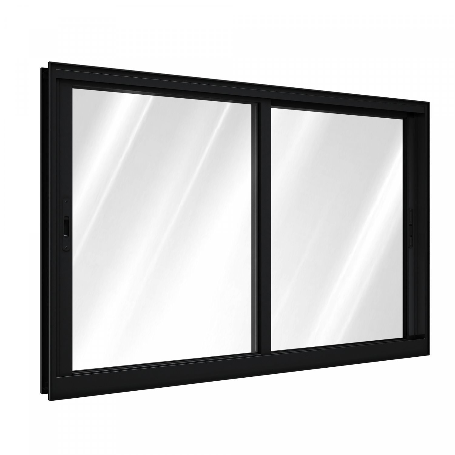 Janela de Correr Aluminio 2 Folhas com Vidro Abertura Lateral 100cmx120cm Lucasa 