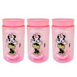 Kit 6 Potes Organizador Multiuso Rosa 350ml Minnie Mouse Disney 12cm - Tiba - 7