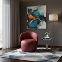 Ver imagem 3 de Poltrona Decorativa Sala Estar Orgânica Beatriz Corino Vermelho - Montanaris Decor