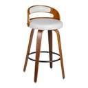 Ver imagem 3 de Banqueta para Cozinha Alta Giratória Madeira Roma