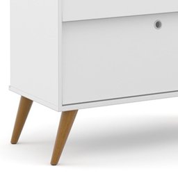 Gaveteiro Gold Matic Móveis 20183 Branco Soft Eco Wood Quarto - 3