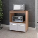 Ver imagem 2 de Balcão Multiuso para Cozinha 2 Portas Angela Savana/off White - Moblis
