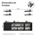 Ver imagem 3 de Armário de Cozinha Completa 240 Cm Suspenso Preto Nice Madesa 10 Preto