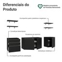Ver imagem 4 de Armário de Cozinha Completa 240 Cm Suspenso Preto Nice Madesa 10 Preto