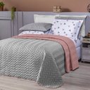 Ver imagem 1 de Kit Cobre Leito Queen 6 Peças Tecido Percal Dupla Face Coordenado Zion Casaborda