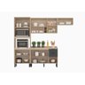 Jogo de Cozinha Modulada Firenze 260m C/ Nicho P/ Forno e Microondas - Avena Touch/ Grafito Demóbile - 4