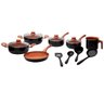 Conjunto de Panelas Vegas 10 Peças Revestimento Cerâmica Antiaderente - Casambiente - 1