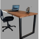 Ver imagem 1 de Mesa de Escritório Aço/madeira Estilo Industrial Mobbili Me-02