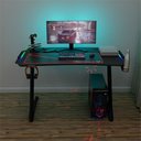 Ver mais imagens de Mesa Gamer Escrivaninha com LED RGB Series Z Futura Import 110cm Preto E Vermelho