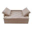 Ver imagem 5 de Sofá Sem Caixa Retrátil e Reclinável 1,85m Cama inBox Loft Linho Bege Claro