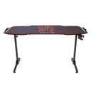 Ver imagem 7 de Mesa Gamer com LED RGB Series T Futura Import 140cm Preto E Vermelho