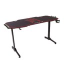 Ver mais imagens de Mesa Gamer com LED RGB Series T Futura Import 140cm Preto E Vermelho