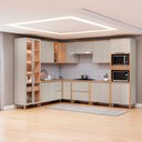 Ver imagem 1 de Cozinha Modulada Allure Linea Brasil 10 Peças 20 Portas 4 Gavetas