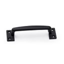 Ver imagem 1 de Puxador de Gaveta e Armário Porta 120 Mm Ouro Velho Kit 6 Pç: Preto Fosco