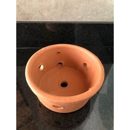 Vaso Furado de Cerâmica 26cm P/ Pendurar Orquídea Grande - 5