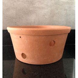 Vaso Furado de Cerâmica 26cm P/ Pendurar Orquídea Grande - 4