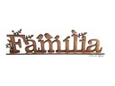 Ver imagem 1 de Palavra Decorativa em Mdf Cru- Família