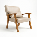 Ver imagem 3 de Kit 2 Poltronas Jade Tecido Corino para Sala de Estar Moderna Decorativa:bege