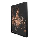 Ver imagem 3 de Quadro Decorativo Abstrato Black Mármore em Moldura Caixa Tacolado Moldura Trad 1cm Madeira Escura C