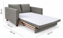 Ver imagem 3 de Sofá Cama Casal 150 cm Linho Fusion Yescasa