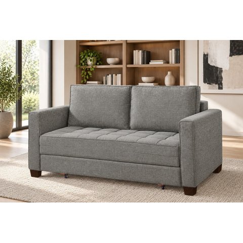 Sofá Cama Casal 150 cm Linho Fusion Yescasa
