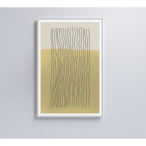 Quadro Abstrato Linhas - 120x80 Cm - Adesivo Fotográfico