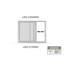 Janela de Alumínio de Correr 100x200cm 3 Folhas Lucasa Alumínios  - 4