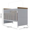 Ver imagem 5 de Jogo de Quarto Infantil Livia com Berço Mini Cama Cômoda e Roupeiro Canaã