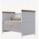 Ver imagem 7 de Jogo de Quarto Infantil Livia com Berço Mini Cama Cômoda e Roupeiro Canaã