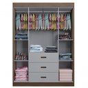 Ver imagem 6 de Jogo de Quarto Infantil Livia com Berço Mini Cama Cômoda e Roupeiro Canaã