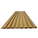 Ver imagem 3 de Painel Decorativo Ripado de Pvc Placa 270cmx15cm Bariri - Tk:cerejeira