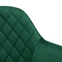 Ver imagem 6 de Cadeira Estofada Veludo Base Metal Barcelona - Verde