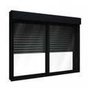 Ver imagem 2 de Janela de Alumínio Veneziana 120x120cm com Persiana Black Out Integrada Lucasa Alumínio