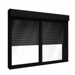 Janela de Alumínio Veneziana 120x120cm com Persiana Black Out Integrada Lucasa Alumínio - 2
