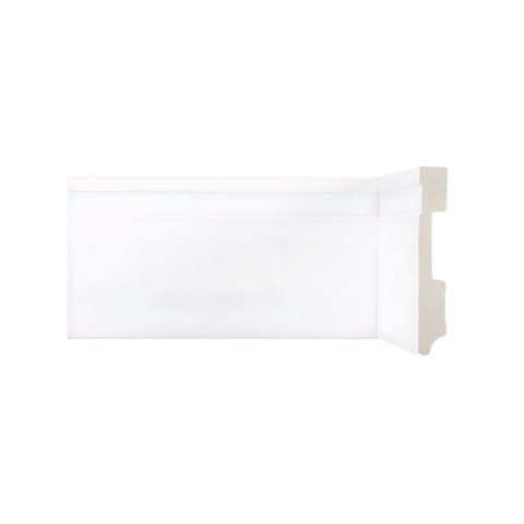 Rodapé Poliestireno Frisado 10cm Branco Px 5184 2 Metros