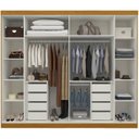Ver imagem 4 de Guarda Roupa Casal Cumaru 6 Portas com 4 Portas Reflecta com LED Yescasa