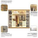 Ver imagem 6 de Guarda Roupa Casal Cumaru 6 Portas com 4 Portas Reflecta com LED Yescasa