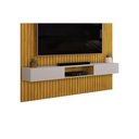 Ver imagem 7 de Rack Bancada C/ Painel P/ Tv Trento 250x240cm Cedro/bali - Dj Móveis