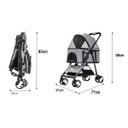 Ver imagem 3 de Carrinho Gato Cao Cachorro Pet Passeio Berço Moises Removivel Transporte Seguro Confortavel Animal D