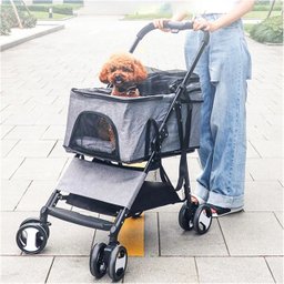 Carrinho Gato Cao Cachorro Pet Passeio Berço Moises Removivel Transporte Seguro Confortavel Animal D - 4