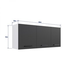 Armário Aéreo Modulado 3 Porta Juruti CabeCasa MadeiraOriginals - 2 Armário Aéreo Modulado 3 Porta Juruti CabeCasa MadeiraOriginals - 2