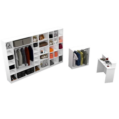 KIT LOJA MALAGA M14.2020.B 100% MDF (ORGANIZA) MUNDI MOVEIS