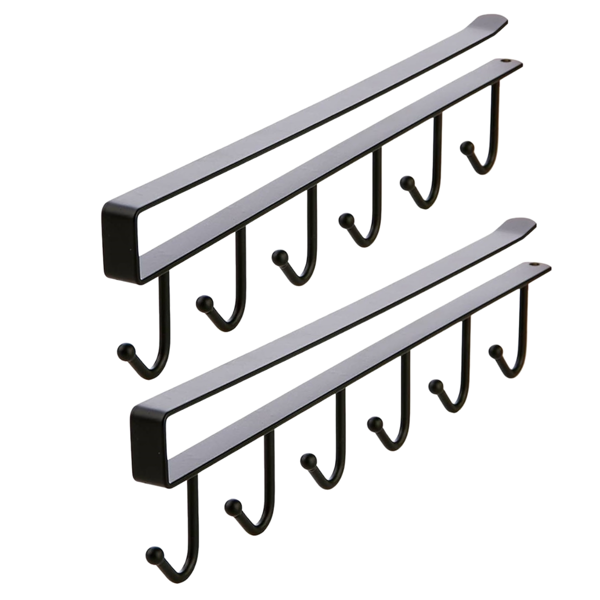 Suporte Gancho Organizador de Armário Casita para 6 Xícaras 2un Cor:preto - 1