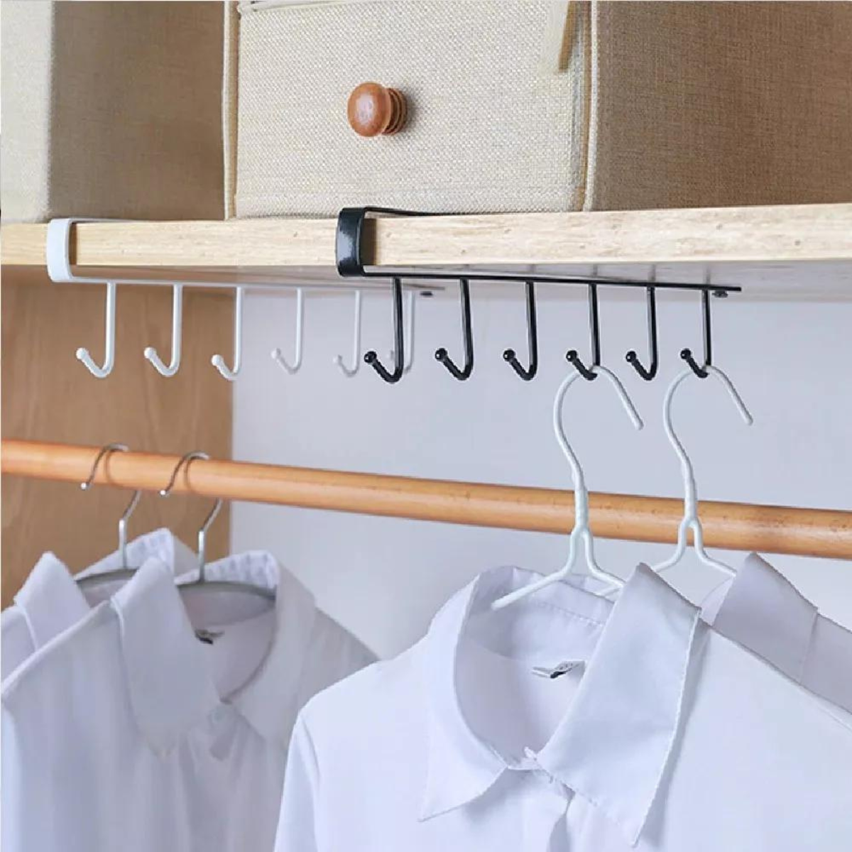 Suporte Gancho Organizador de Armário Casita para 6 Xícaras 2un Cor:preto - 4