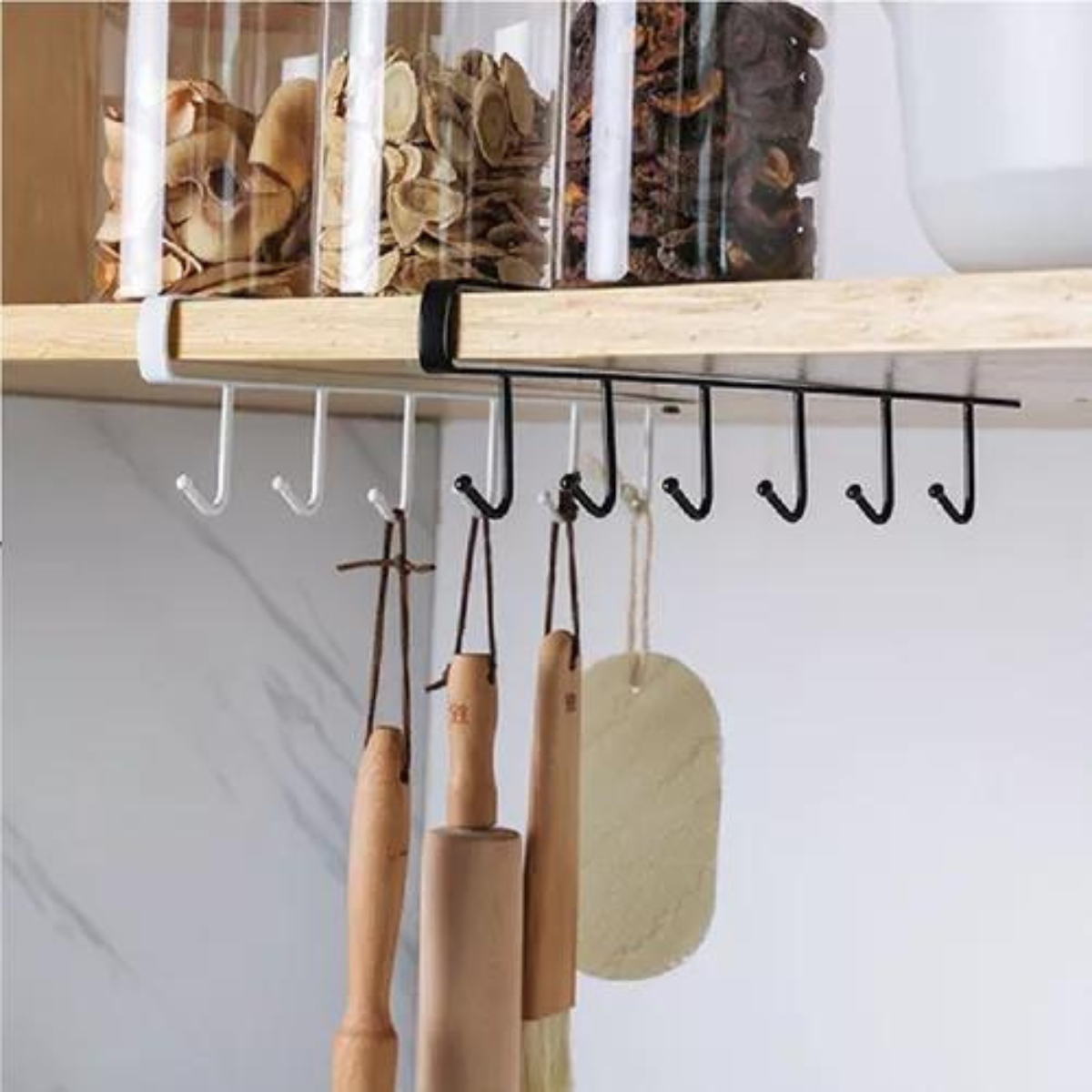 Suporte Gancho Organizador de Armário Casita para 6 Xícaras 2un Cor:preto - 9