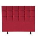 Ver imagem 1 de Cabeceira Estofada Cama Box Casal King 195cm Espanha Corino Vermelho- Mabe Magazine